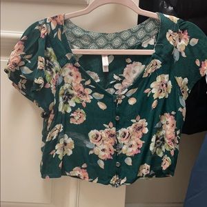 floral crop top